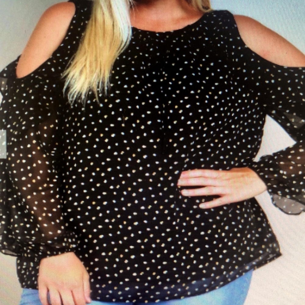 Plus size ruffle top
